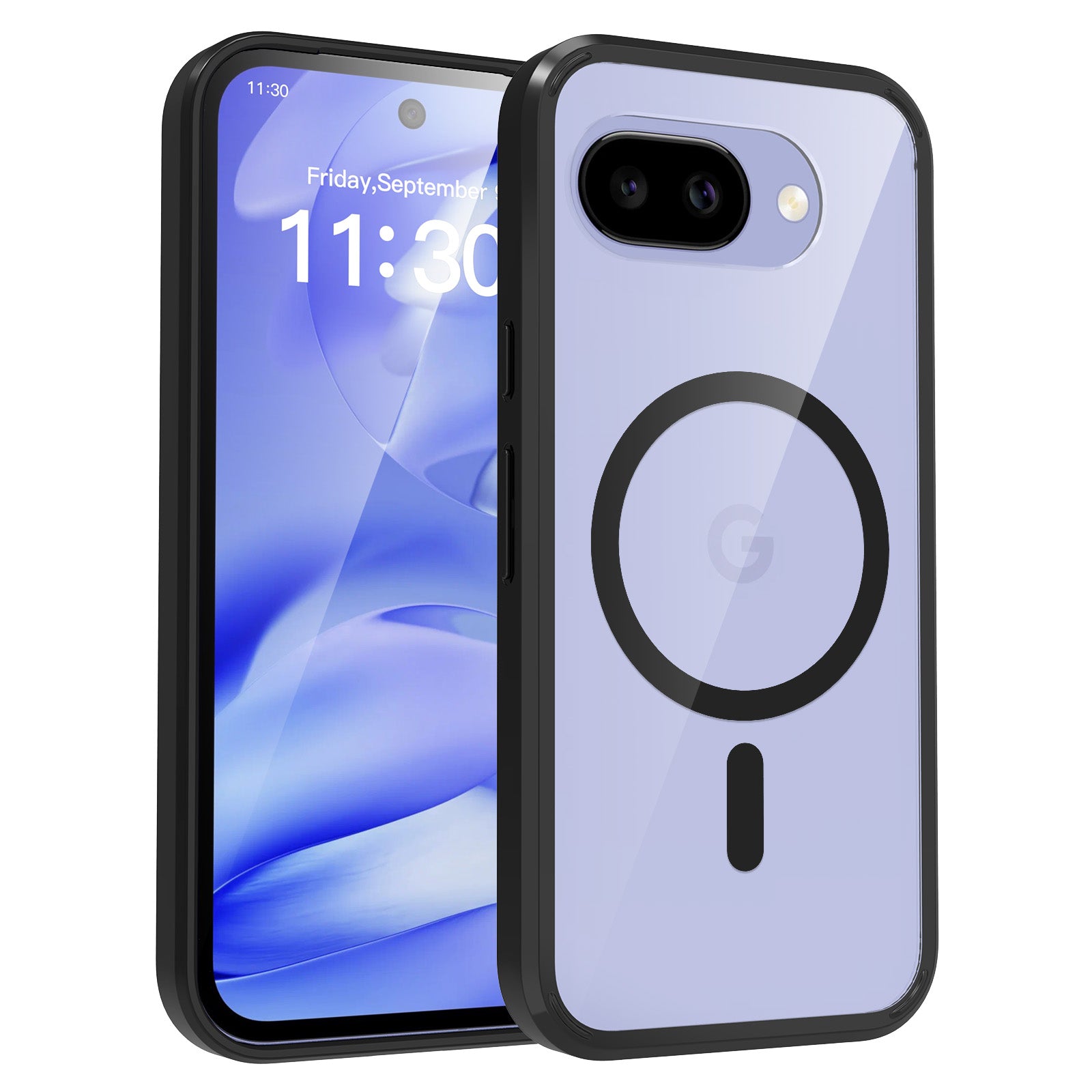 Black||ChicDex Aero MagSafe Case in Black — Front view for Google Pixel 10A