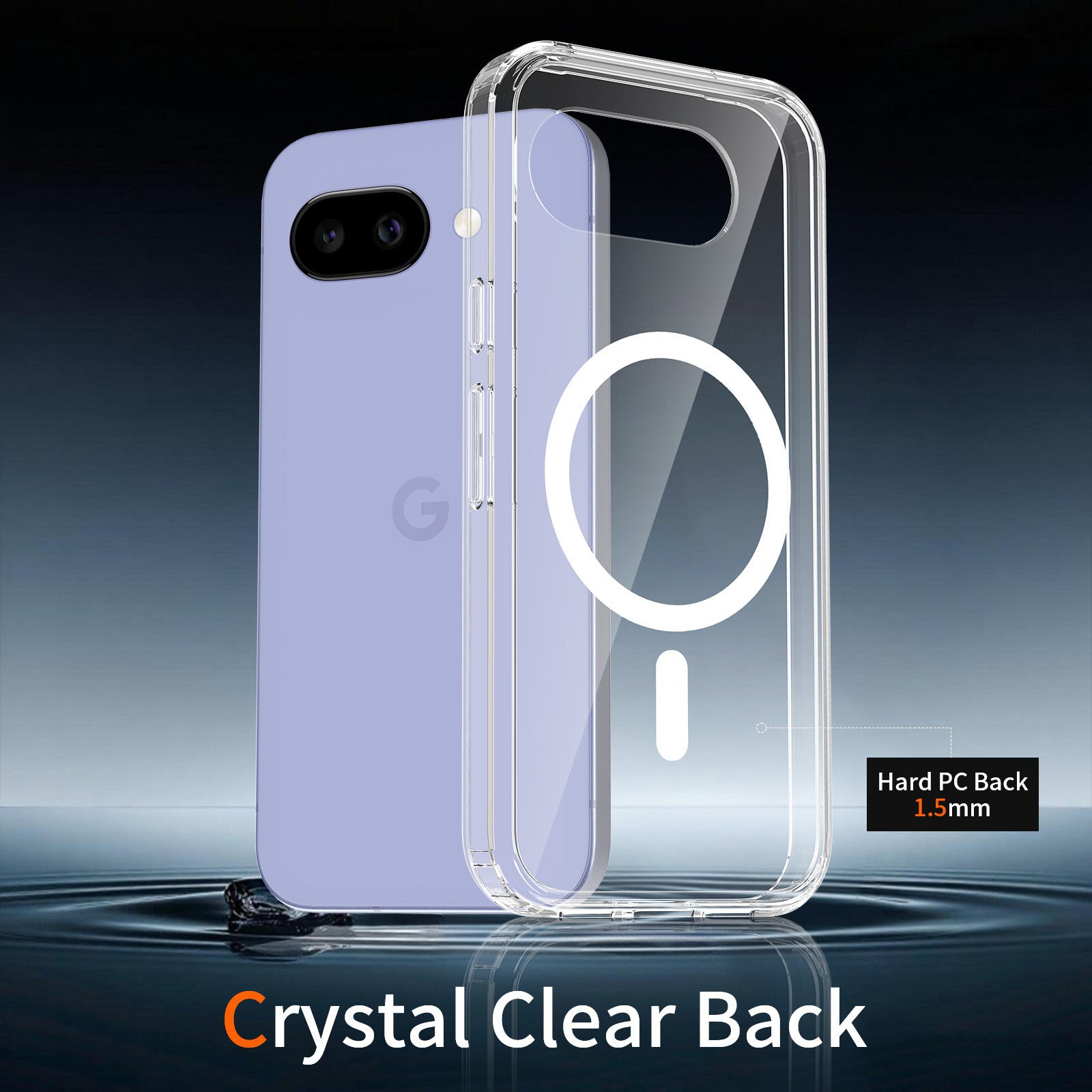 Clear||ChicDex Aero MagSafe Case in Crystal Clear — transparent back for Google Pixel 10A