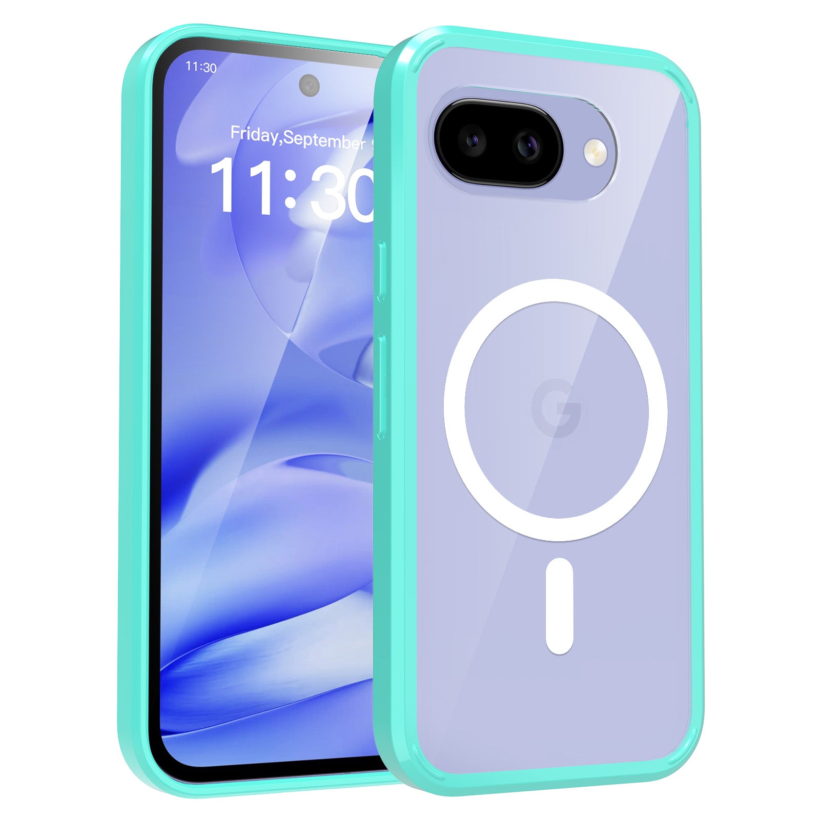 Teal||ChicDex Aero MagSafe Case in Teal — Front view for Google Pixel 10A