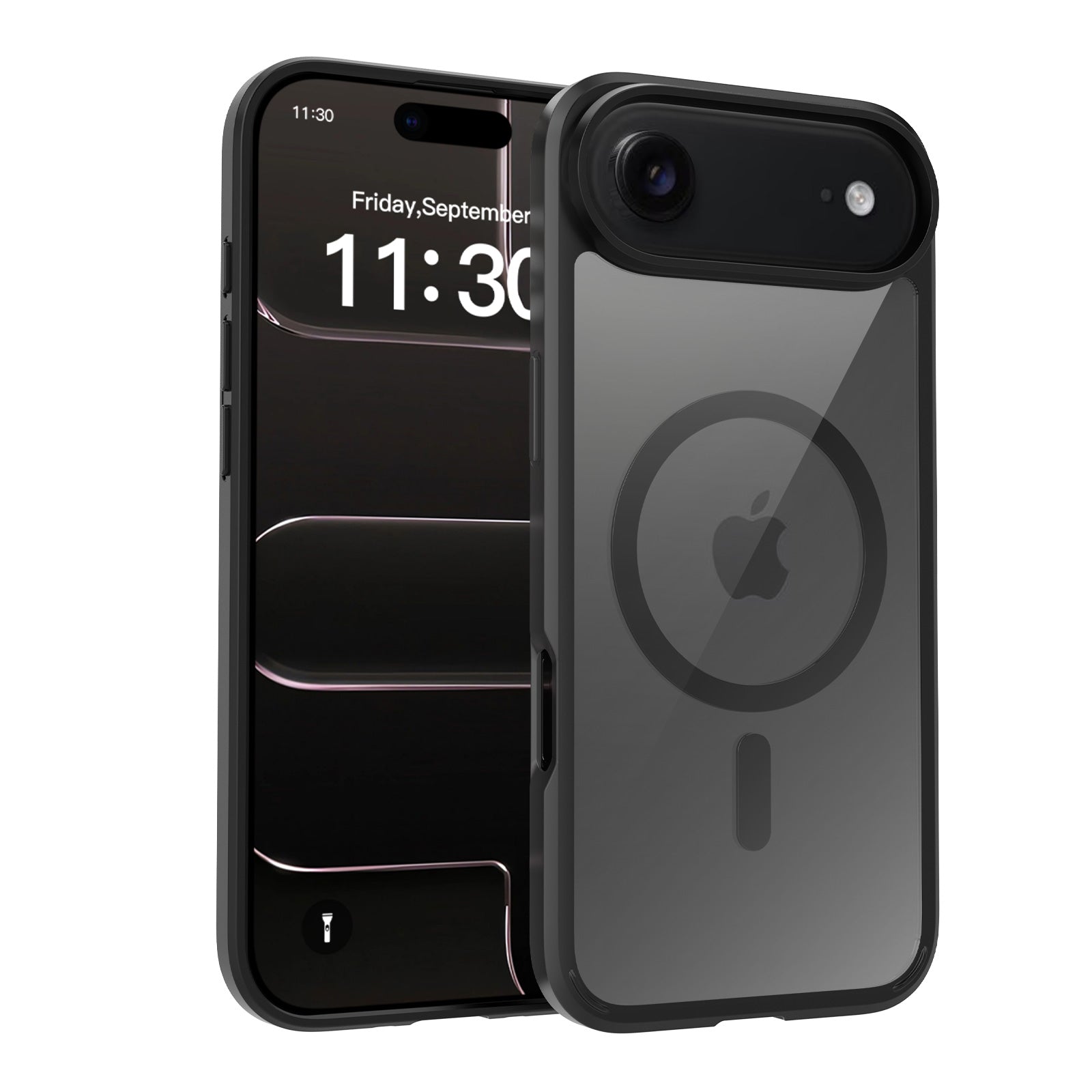 Black||ChicDex Aero MagSafe Case in Black — sleek bumper with transparent back for iPhone 17 Air