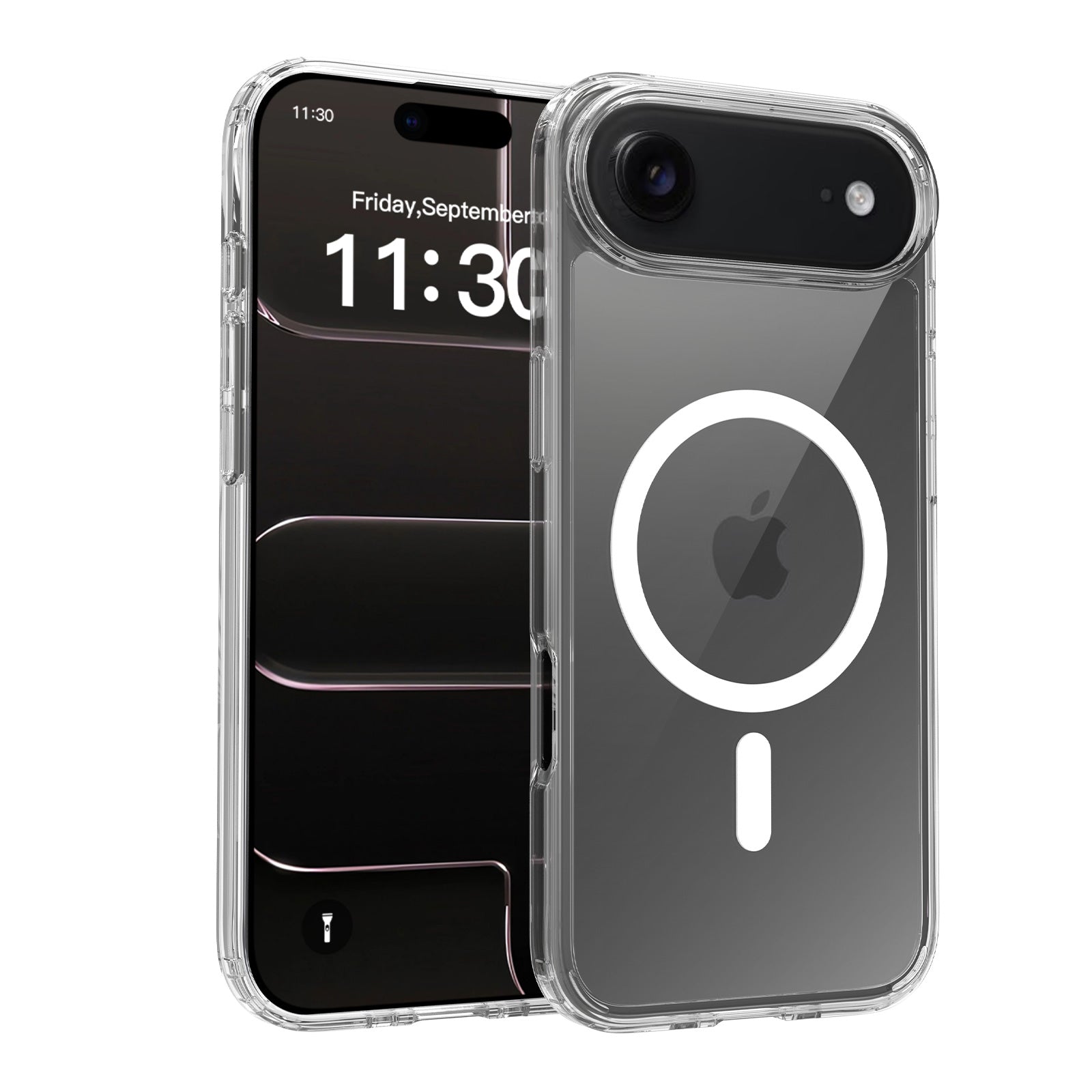 Clear||ChicDex Aero MagSafe Case in Clear — front view showing transparent back for iPhone 17 Air