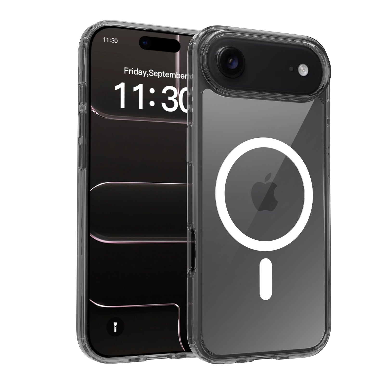 Grey||ChicDex Aero MagSafe Case in Grey — subtle bumper with transparent back for iPhone 17 Air