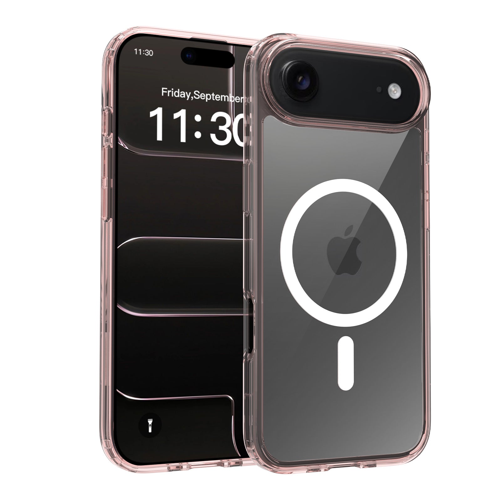 Pink||ChicDex Aero MagSafe Case in Pink — vibrant bumper with transparent back for iPhone 17 Air