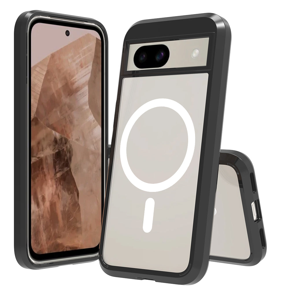 Black||ChicDex Aero MagSafe Case in Black — back view for Google Pixel 8A