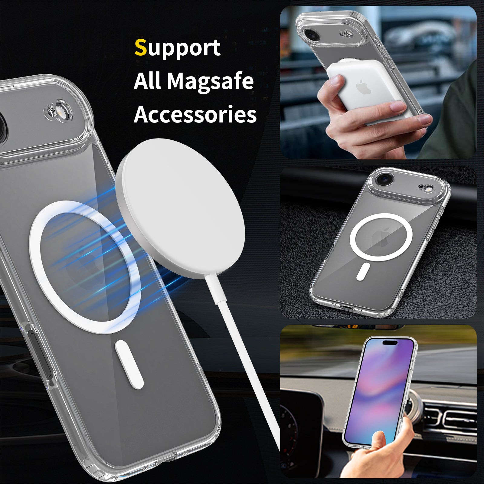 Clear||ChicDex Aero Shield MagSafe Case — MagSafe ecosystem compatibility for iPhone 17 Air