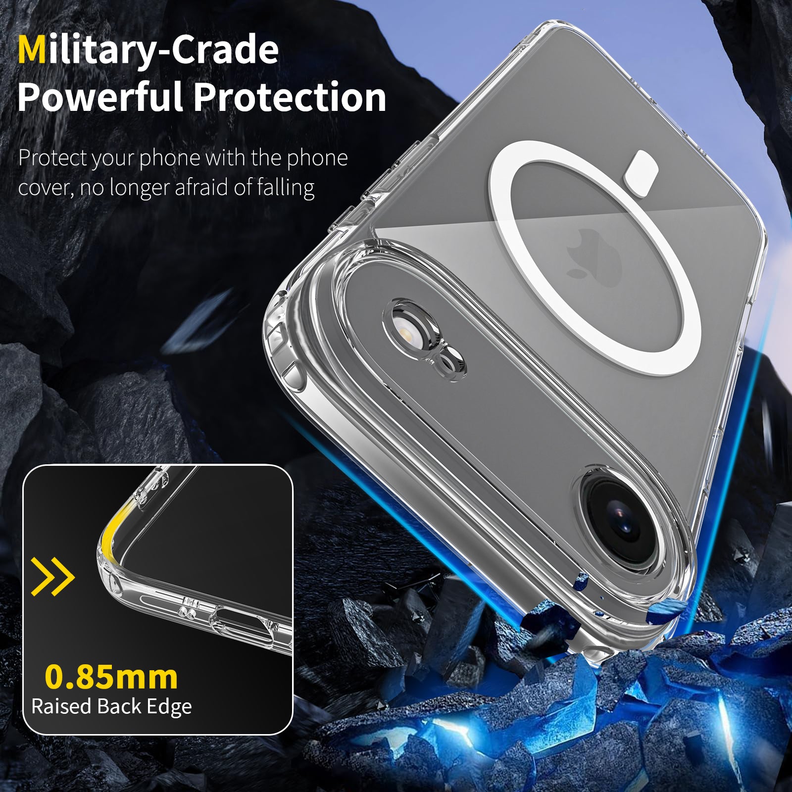 Clear||ChicDex Aero Shield MagSafe Case — military-grade drop protection for iPhone 17 Air