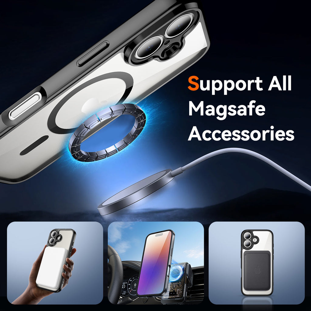Black||ChicDex Aero Shield MagSafe Case — MagSafe ecosystem for iPhone 17