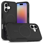 Black||ChicDex Apex MagSafe Case in Black — transparent dual-layer construction for iPhone 17