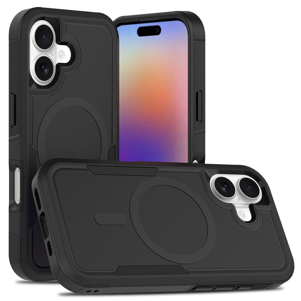 Black||ChicDex Apex MagSafe Case in Black — transparent dual-layer construction for iPhone 17