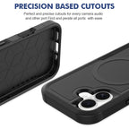 Black||ChicDex Apex MagSafe Case in Black — precision button and port cutouts — responsive tactile feedback for iPhone 17