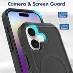 Black||ChicDex Apex MagSafe Case in Black — precision lens cutouts — individual openings for each camera lens for iPhone 17