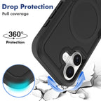 Black||ChicDex Apex MagSafe Case in Black — drop protection — dual-layer shield with precision lens guards for iPhone 17