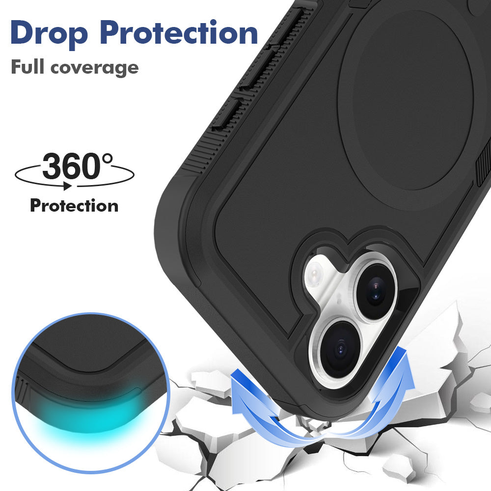 Black||ChicDex Apex MagSafe Case in Black — drop protection — dual-layer shield with precision lens guards for iPhone 17