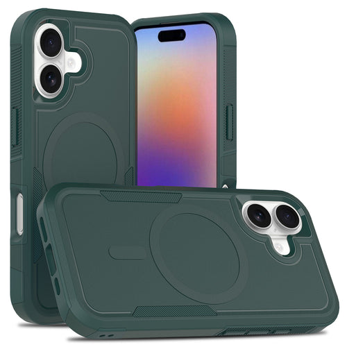 Dark Green||ChicDex Apex MagSafe Case in Dark Green — transparent dual-layer construction for iPhone 17