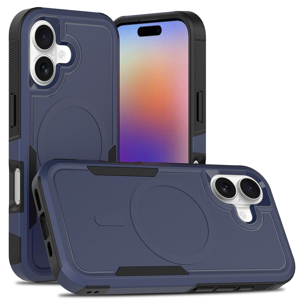Navy||ChicDex Apex MagSafe Case in Navy — transparent dual-layer construction for iPhone 17