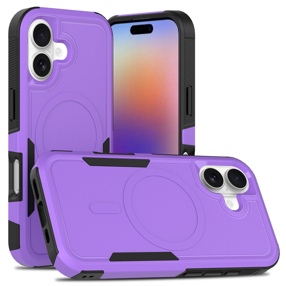 Purple||ChicDex Apex MagSafe Case in Purple — transparent dual-layer construction for iPhone 17