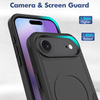 Black||ChicDex Apex Rugged MagSafe Case in Black — camera and screen guard protection for iPhone 17 Air
