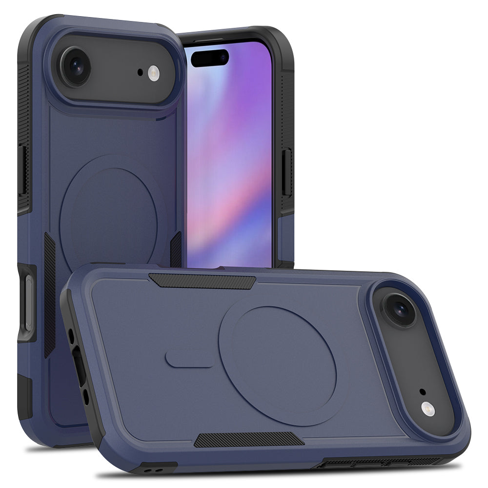 Dark Blue||ChicDex Apex Rugged MagSafe Case in Dark Blue — rugged back view for iPhone 17 Air