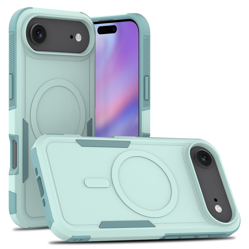 Mint Green||ChicDex Apex Rugged MagSafe Case in Mint Green — rugged back view for iPhone 17 Air