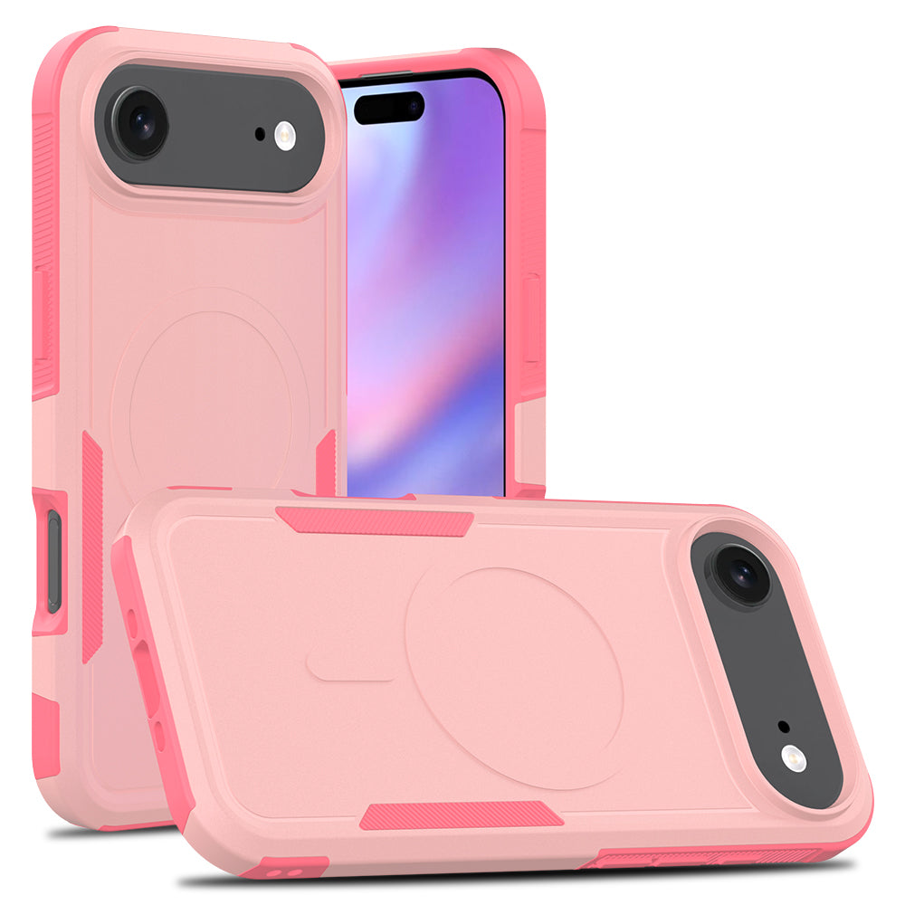 Pink||ChicDex Apex Rugged MagSafe Case in Pink — rugged back view for iPhone 17 Air
