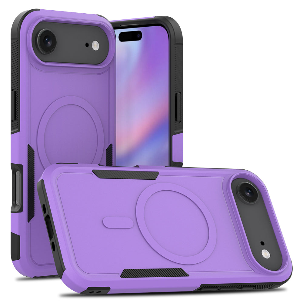 Purple||ChicDex Apex Rugged MagSafe Case in Purple — rugged back view for iPhone 17 Air