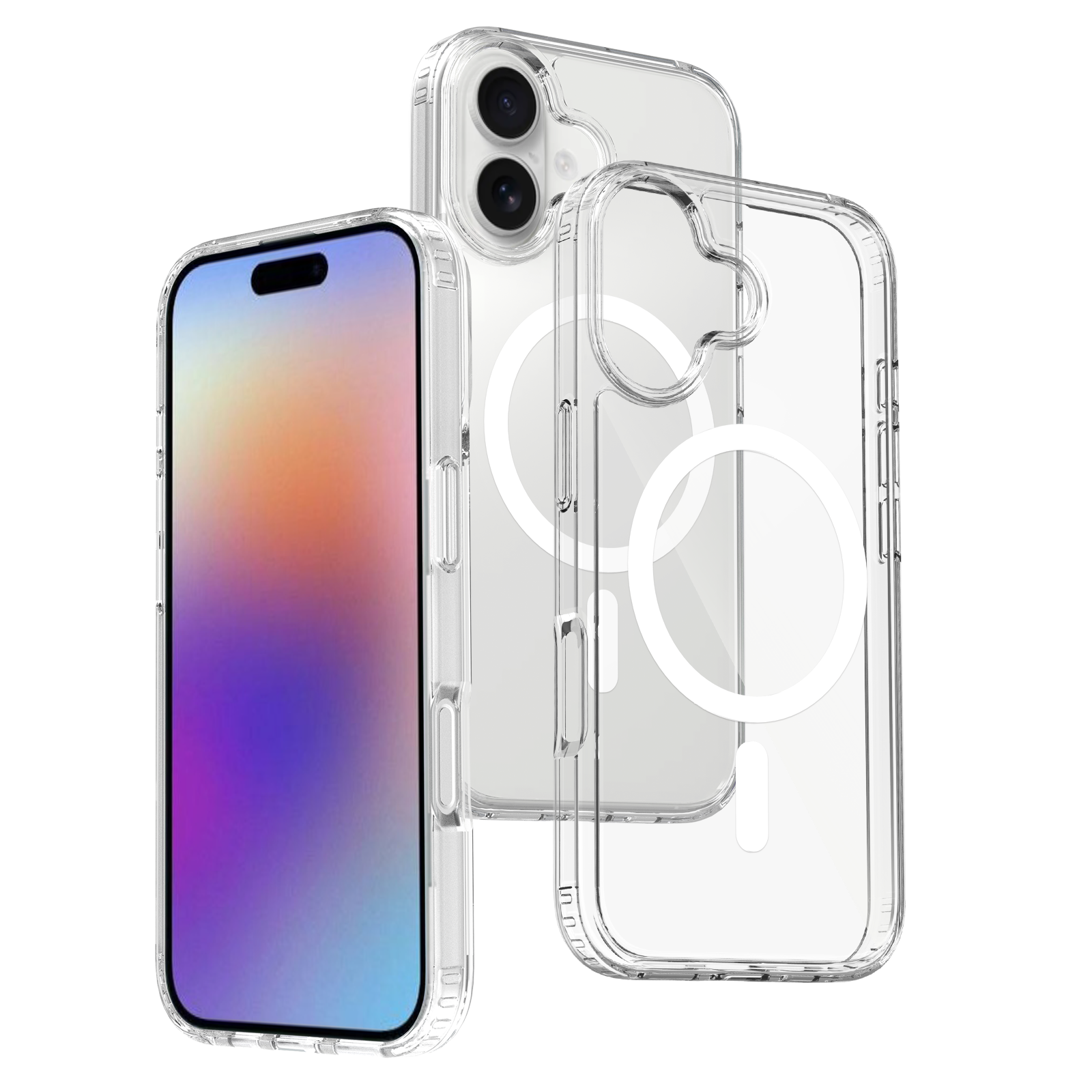 Clear||ChicDex Crystal MagSafe Case in Crystal Clear — see-through scratch-resistant PC back for iPhone 17
