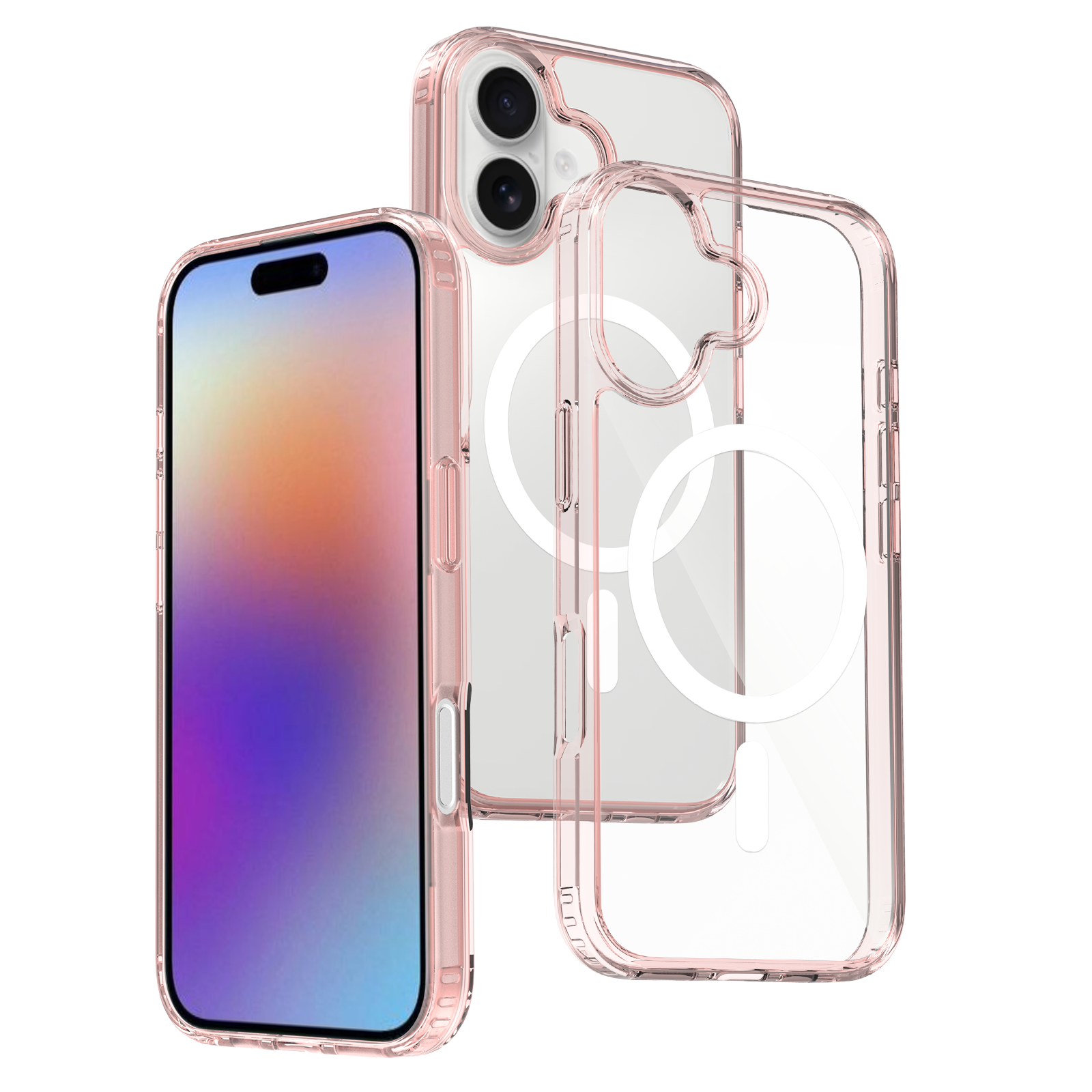 Rose Gold||ChicDex Crystal MagSafe Case in Rose Gold — Rose Gold finish with skin-feel coating for iPhone 17