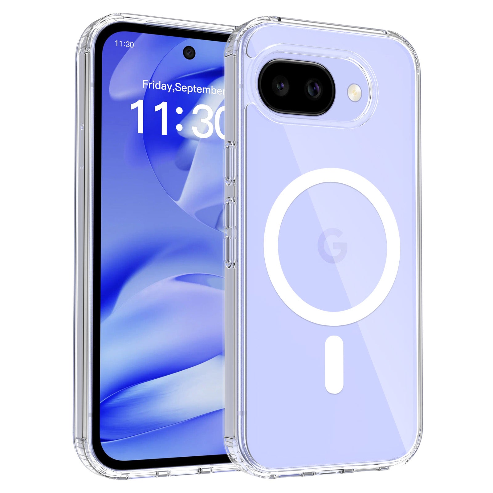 Clear||ChicDex Crystal MagSafe Case in Crystal Clear — fully transparent for Google Pixel 10A