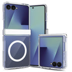 Clear||ChicDex Crystal MagSafe Case in Crystal Clear — transparent back with magnetic ring for Samsung Galaxy Z Flip 8