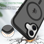 Black||ChicDex Frost MagSafe Case in Midnight Black — drop protection — Silver Shield skin-feel coating for iPhone 17