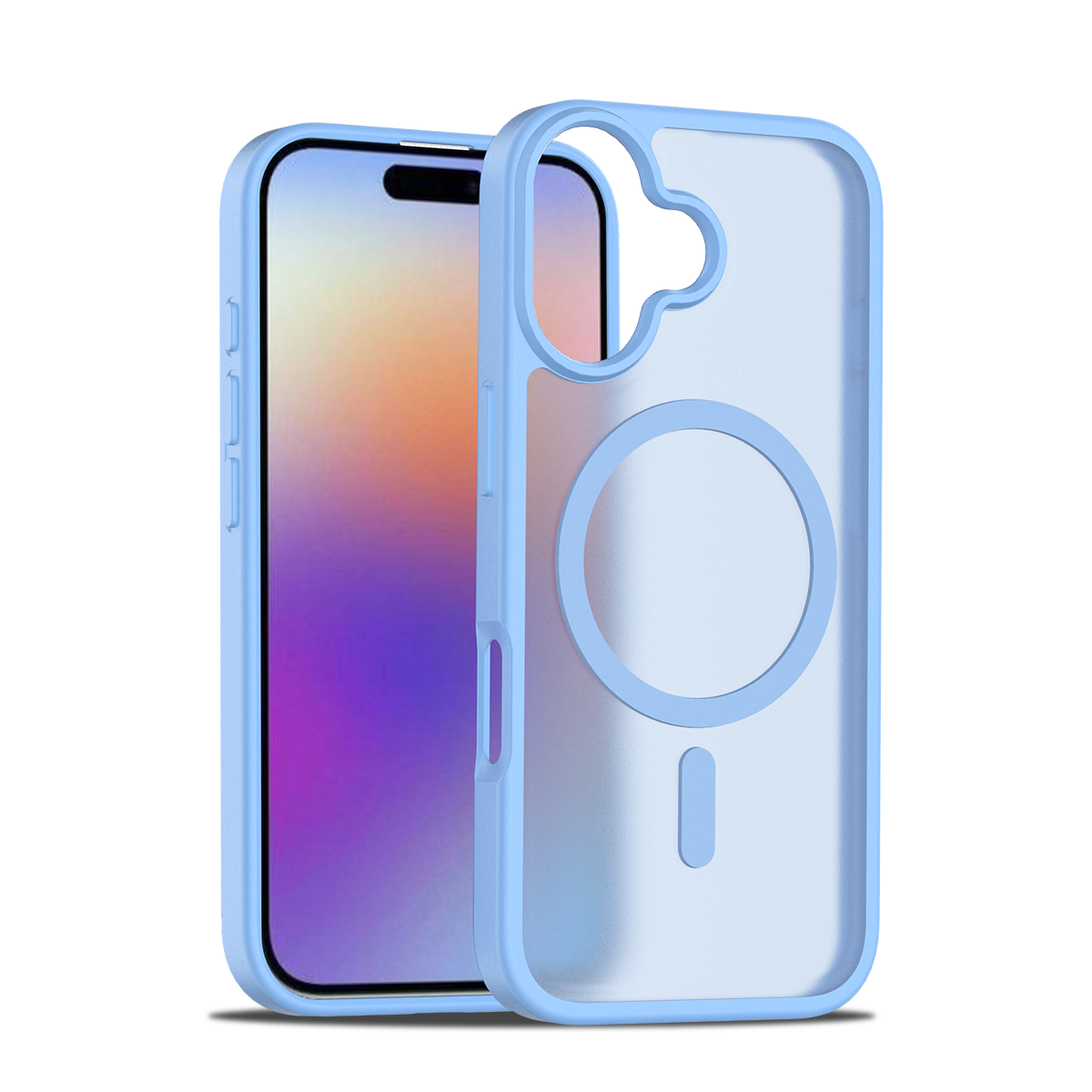 Light Blue||ChicDex Frost MagSafe Case in Light Blue — Light Blue finish with skin-feel coating for iPhone 17
