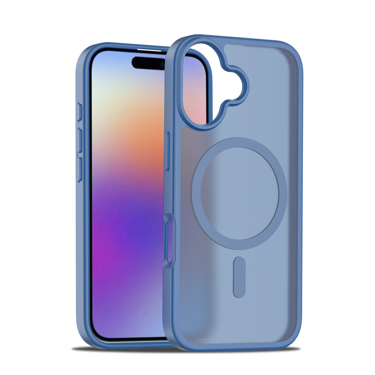 Navy||ChicDex Frost MagSafe Case in Navy — Navy finish with skin-feel coating for iPhone 17