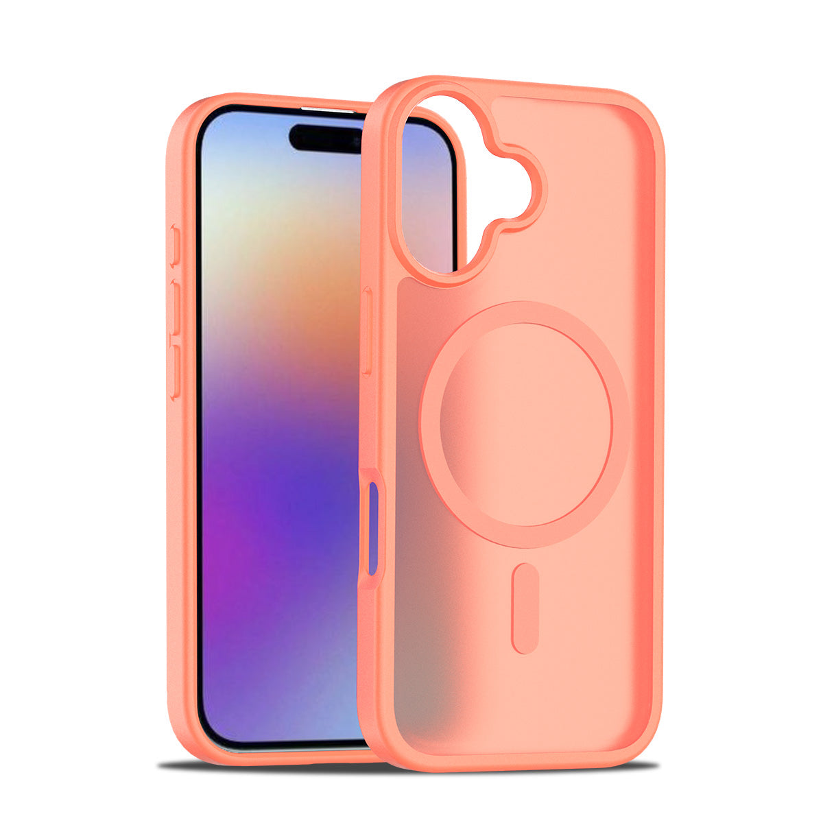 Orange||ChicDex Frost MagSafe Case in Orange — Orange finish with skin-feel coating for iPhone 17