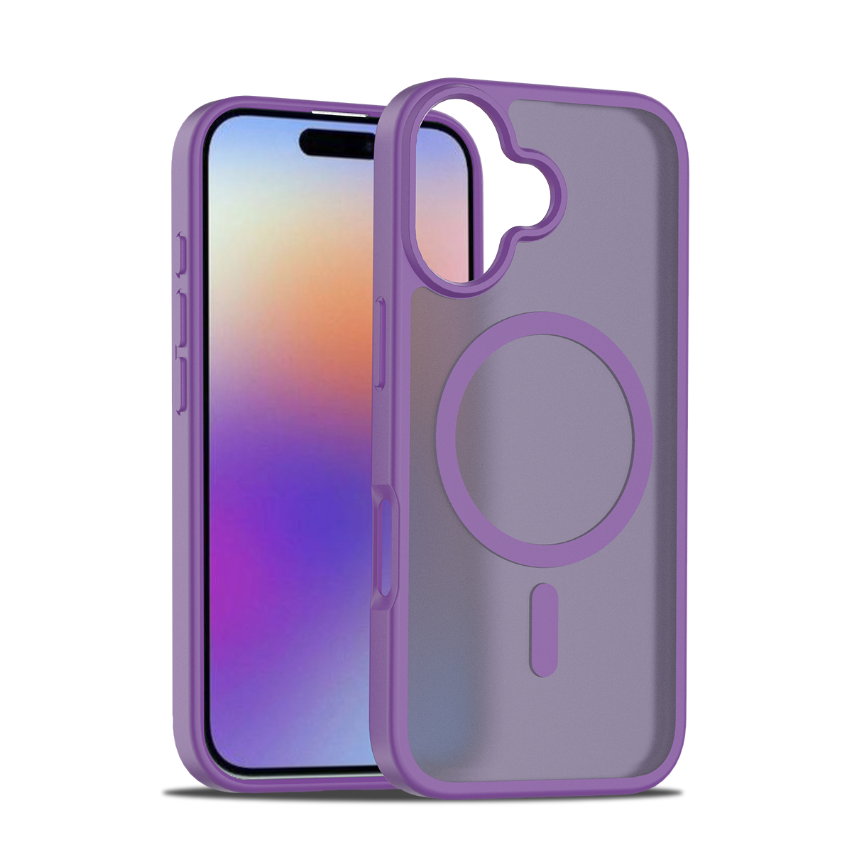 Purple||ChicDex Frost MagSafe Case in Purple — Purple finish with skin-feel coating for iPhone 17