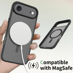 Black||ChicDex Frost MagSafe Case in Black — MagSafe wireless charging — N52 magnet compatible for iPhone 17 Air