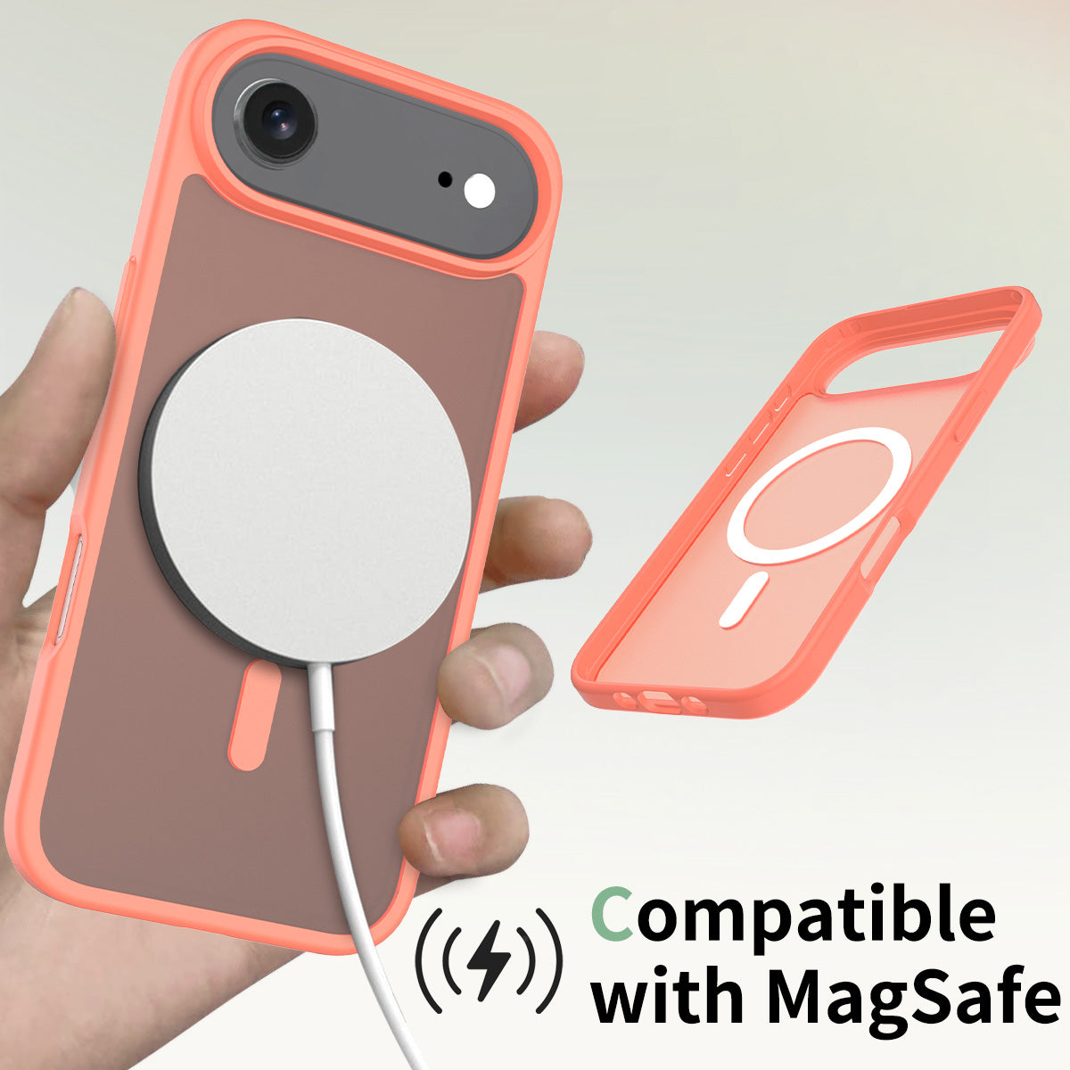 Orange||ChicDex Frost MagSafe Case in Orange — skin-feel coating for iPhone 17 Air