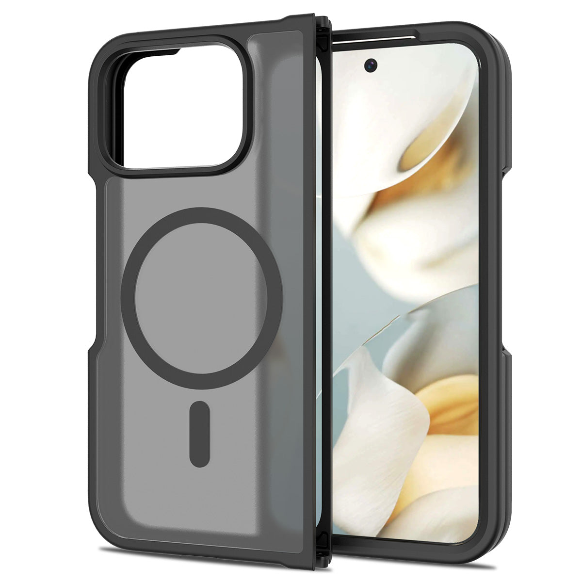 Black||ChicDex Frost MagSafe Case in Black — back view for Google Pixel 10 Pro Fold
