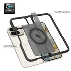 Black||ChicDex Frost MagSafe Case hybrid PC+TPU construction — rigid backplate meets flexible frame for Google Pixel 10 Pro Fold
