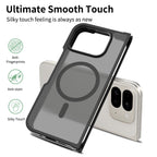 Black||ChicDex Frost MagSafe Case Silver Shield skin-feel coating — silky-smooth anti-fingerprint surface for Google Pixel 10 Pro Fold