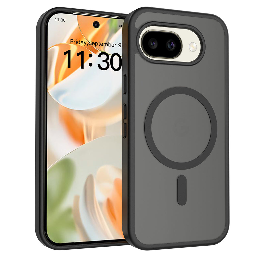 Black||ChicDex Frost MagSafe Case in Black — back view for Google Pixel 10A