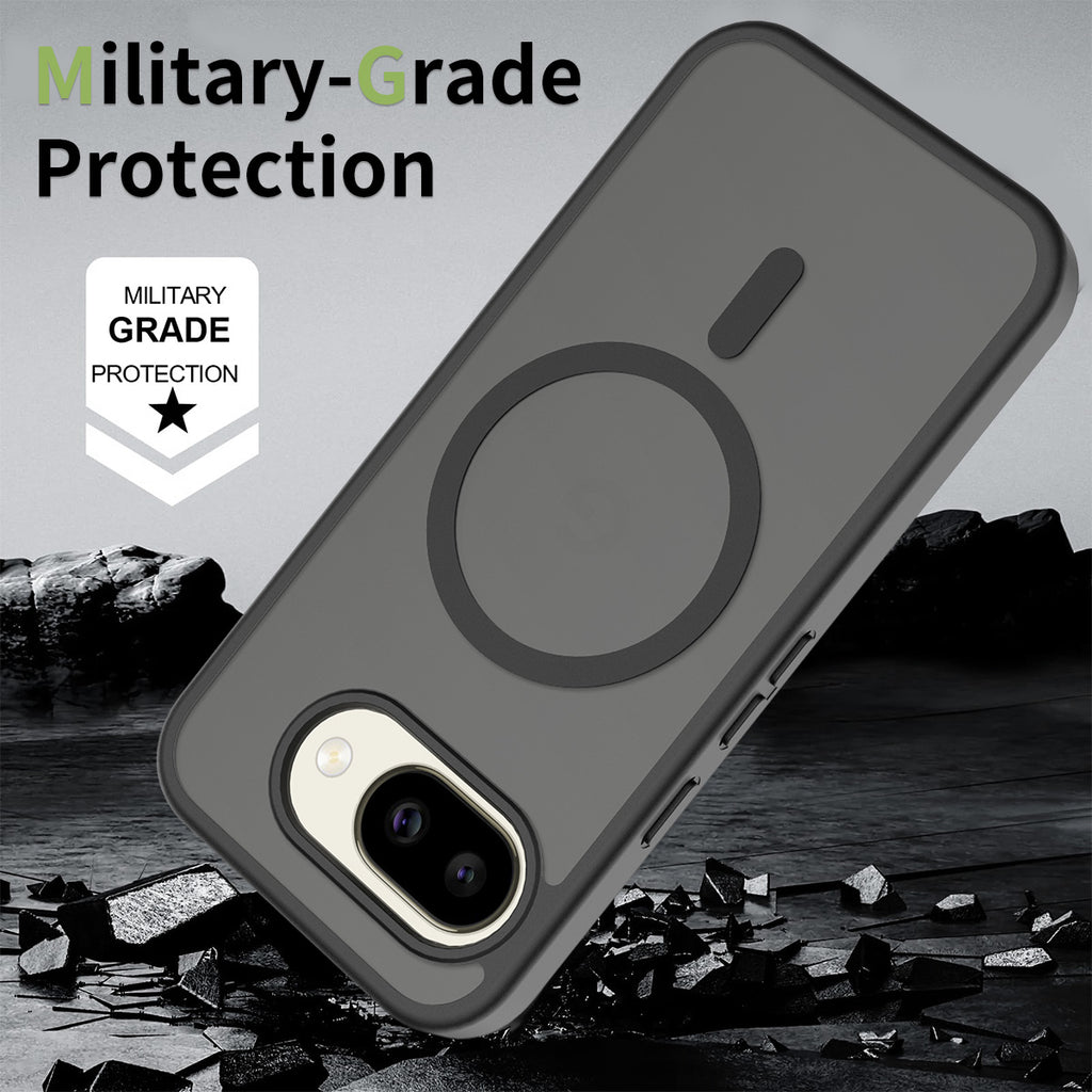 Black||ChicDex Frost MagSafe Case in Black — military-grade drop protection for Google Pixel 10A