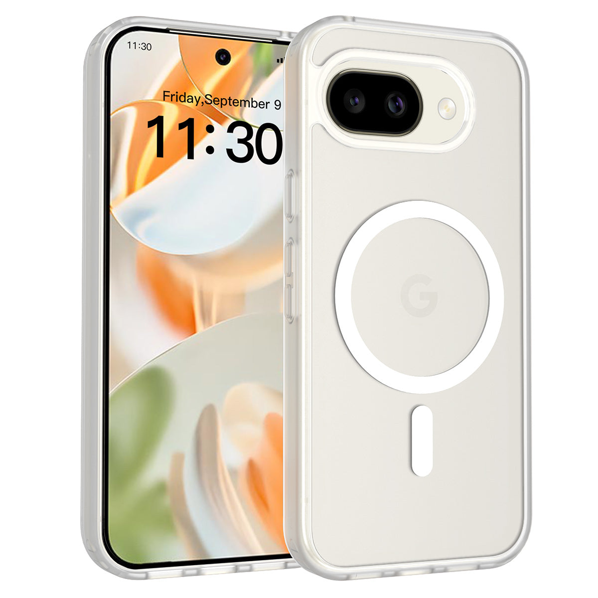 Clear||ChicDex Frost MagSafe Case in Clear — back view for Google Pixel 10A