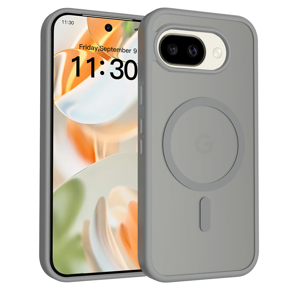 Gray||ChicDex Frost MagSafe Case in Gray — back view for Google Pixel 10A