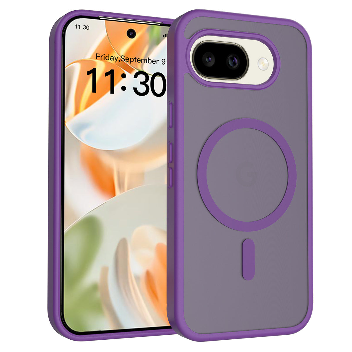 Purple||ChicDex Frost MagSafe Case in Purple — back view for Google Pixel 10A