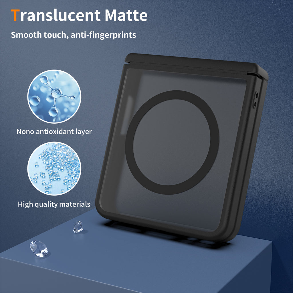 Black||ChicDex Frost MagSafe Case in Black — anti-fingerprint matte coating for Samsung Galaxy Z Flip 8
