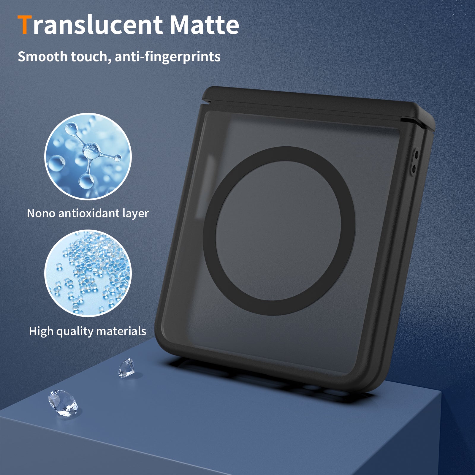 Black||ChicDex Frost MagSafe Case in Black — anti-fingerprint matte coating for Samsung Galaxy Z Flip 8
