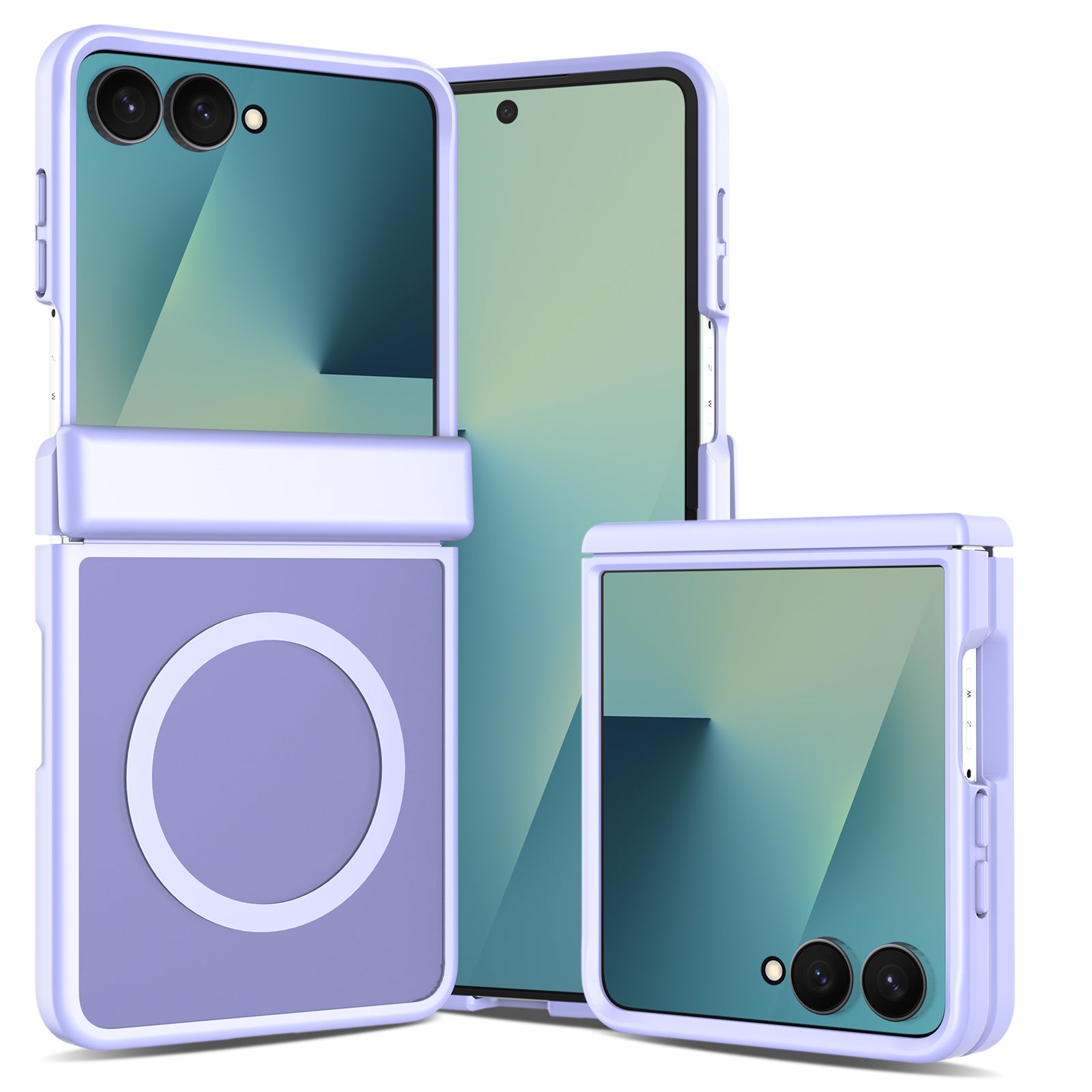 Lavender Purple||ChicDex Frost MagSafe Case in Lavender Purple — front view for Samsung Galaxy Z Flip 8