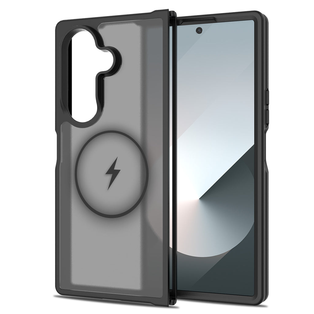 Black||ChicDex Frost MagSafe Case in Black — alternate back angle for Samsung Galaxy Z Fold 7
