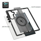 Black||ChicDex Frost MagSafe Case in Black — anti-fingerprint coating detail for Samsung Galaxy Z Fold 7