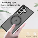Black||ChicDex Frost MagSafe Case in Black — hybrid structure detail for Samsung Galaxy Z Fold 7